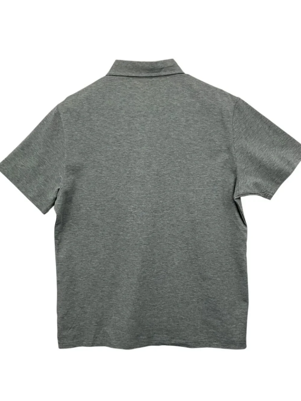 NWT Spier & Mackay Polo Shirt Mens Large Gray Short Sleeve Button Down Collar